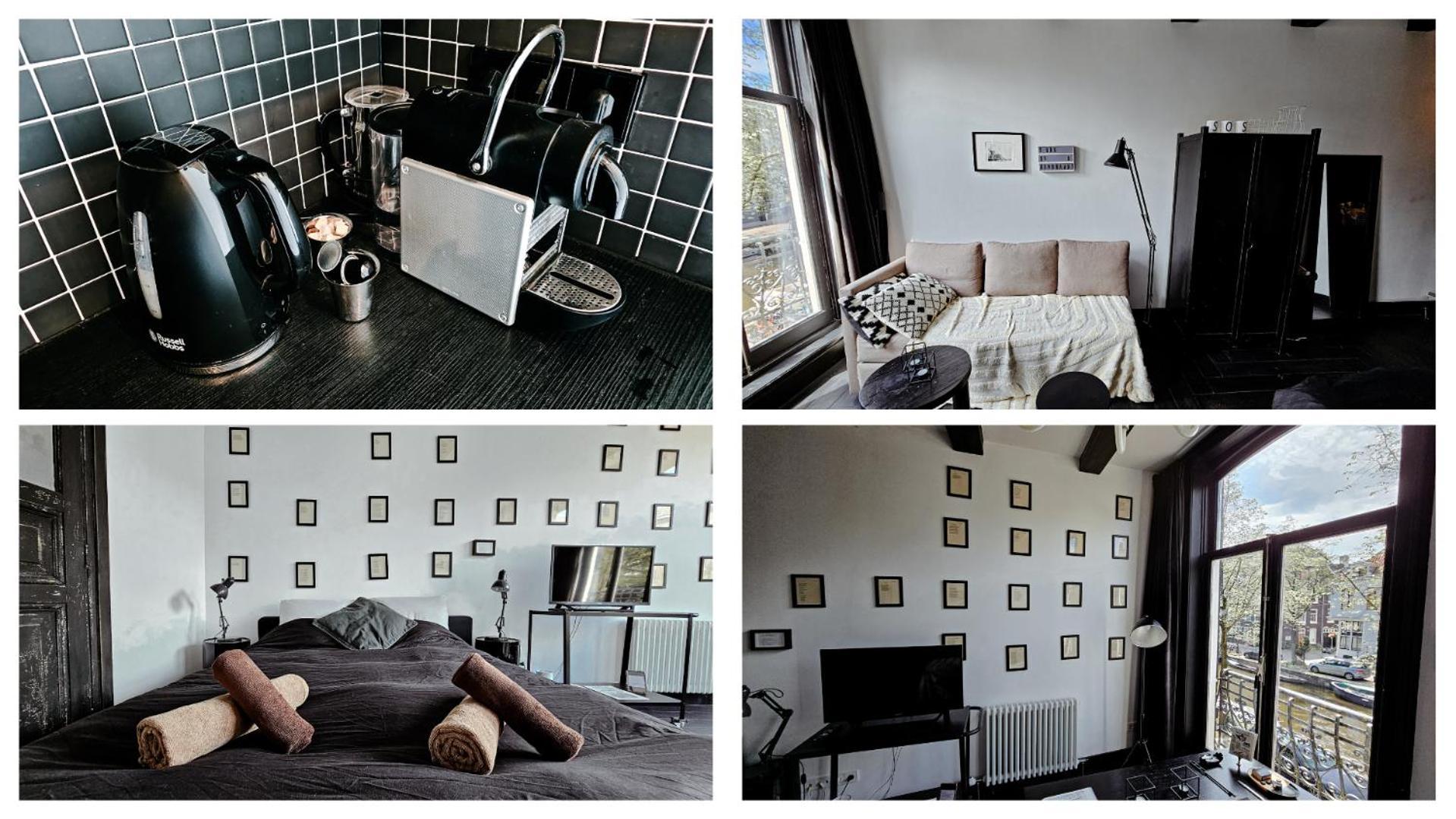 The Black Beauty Private Studio With Canal View From 1799 Ámsterdam Exterior foto